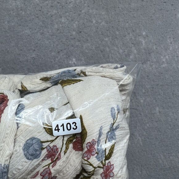 American Eagle Floral Romper 6 Open Leg Jumpsuit Boho Bohemian Spaghetti Straps - Picture 12 of 12